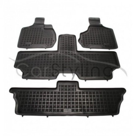 Pasvorm Rubber automatten voor Chrysler Voyager 7-zits 2001-2006