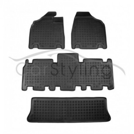 Pasvorm Rubber automatten voor Kia Carnival 7-zits 2005-heden