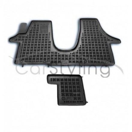 Pasvorm Rubber automatten voor Volkswagen Transporter T5/T6 Multivan 2-delig 2003-heden