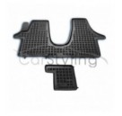 Pasvorm Rubber automatten voor Volkswagen Transporter T5/T6 Multivan 2-delig 2003-heden