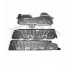 Pasvorm Rubber automatten voor Renault Traffic 3 rijen 8/9-zits 2014-heden