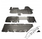 Pasvorm Rubber automatten voor Opel Vivaro 3 rijen 8/9-zits met ventilatierooster 2014-heden