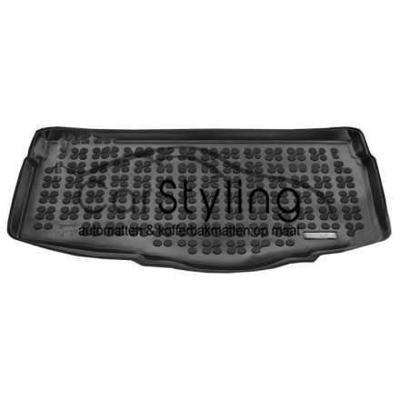Rubber kofferbakmat Volkswagen T-Cross lage vloer 2018-heden Rubber kofferbakmat Volkswagen T-Cross lage vloer 2018-heden