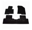 Luxe Velours pasvorm automatten Kia Carens 2013-