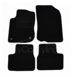 Wielganizator Autotapijten – Rubberen Vloermatten Voor Peugeot 2008 I (2013-2019) | 4-delige Set Zwart
