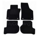 Luxe Velours pasvorm automatten Skoda Octavia ovale bevestiging 06/2004-11/2012